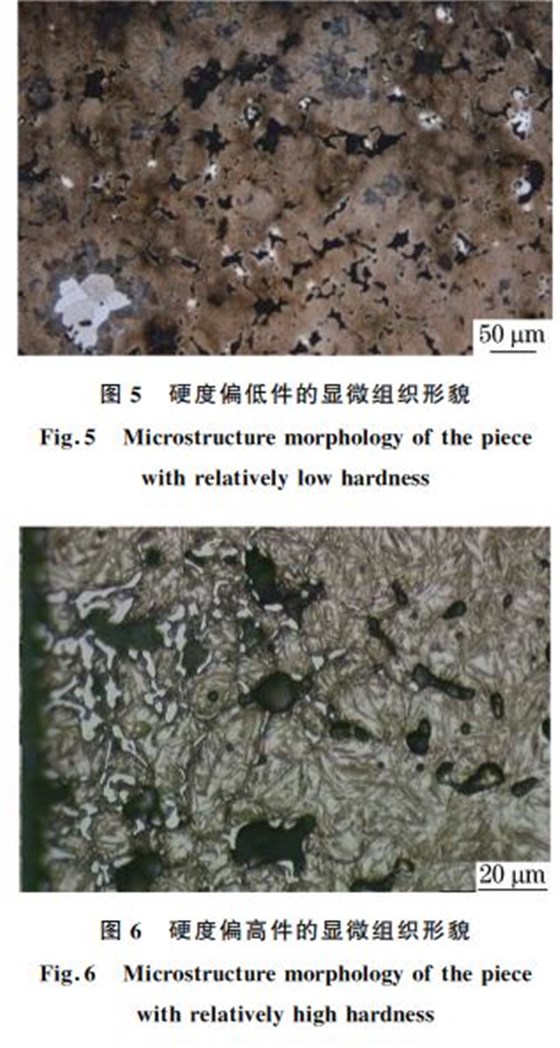 图５ 硬度偏低件的显微组织形貌