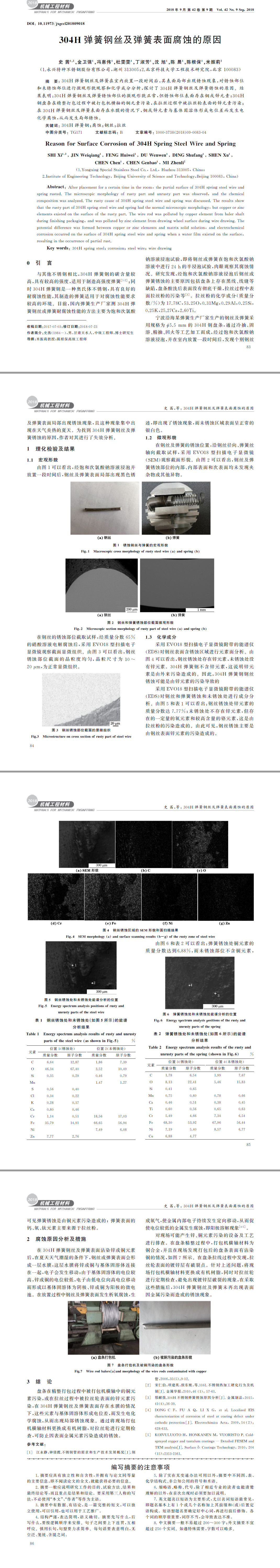 ３０４H 弹簧钢丝及弹簧表面腐蚀的原因