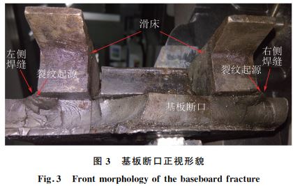 图３ 基板断口正视形貌