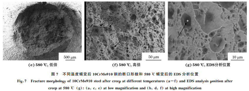 电站中超期服役10CrMo910钢的高温蠕变行为图7-2